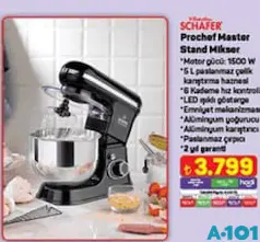 SCHAFER PROCHEF MASTER STAND MİKSER SCHAFER PROCHEF MASTER STAND MİKSER
